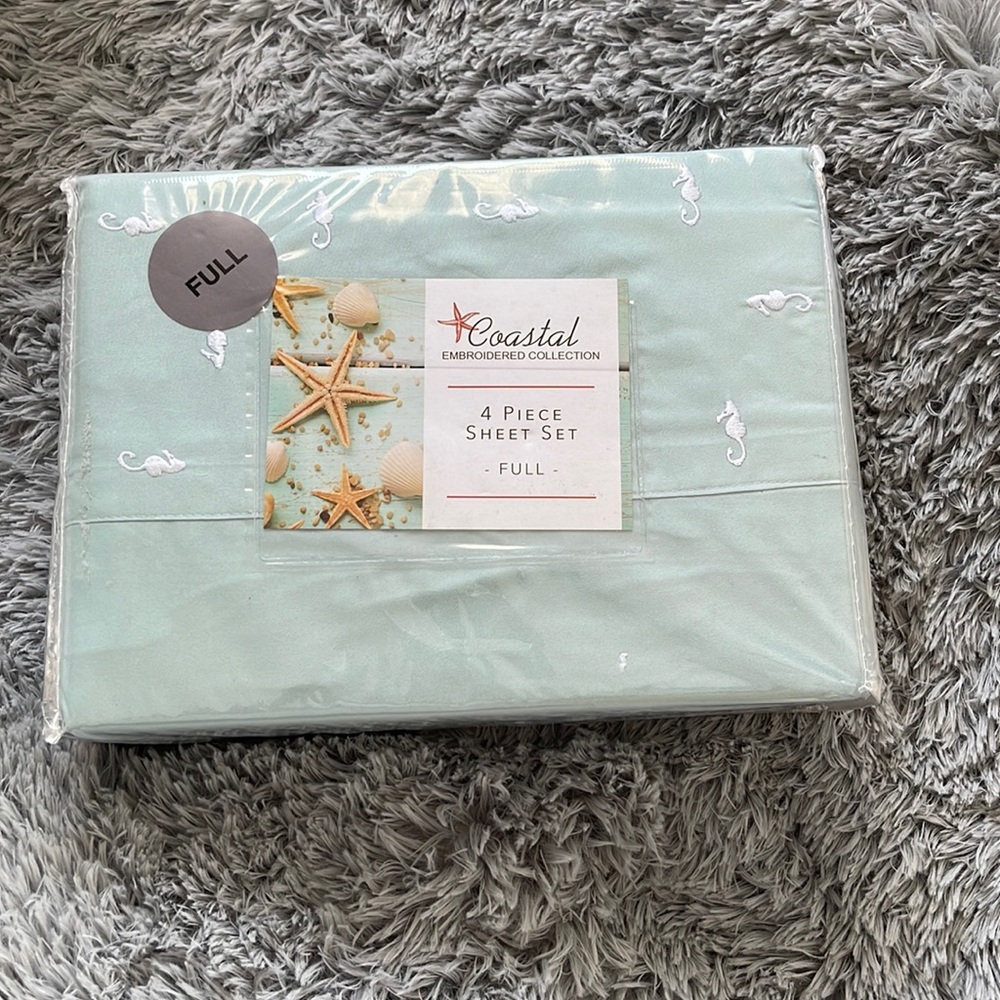 Coastal Embroidered Collection sheet set